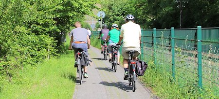 Mit dem Fahrrad im Ahrtal