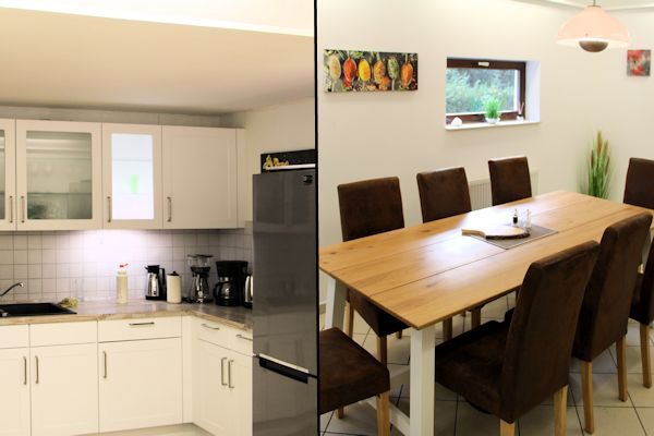 Große Küche mit Esszimmer